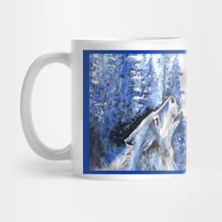 Wolf Howling Mug